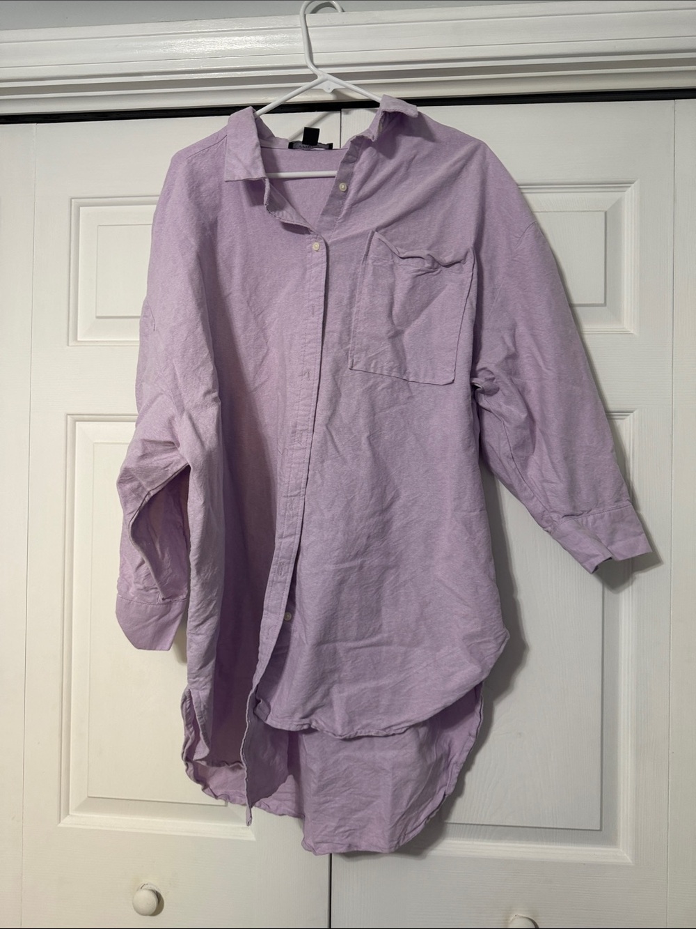 Women’s Lavender Button-Down Shirt